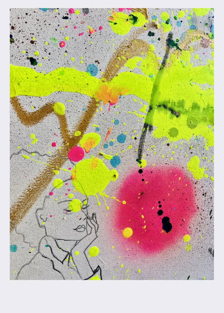 BIRDS WHO DONT WANT TO FLY 100x80CM DETAIL