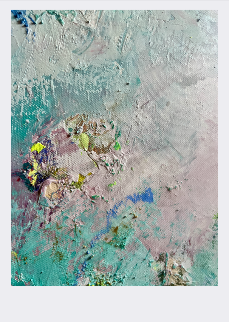 THE HERO WITH A 1000 FACES 100x100cm DETAIL