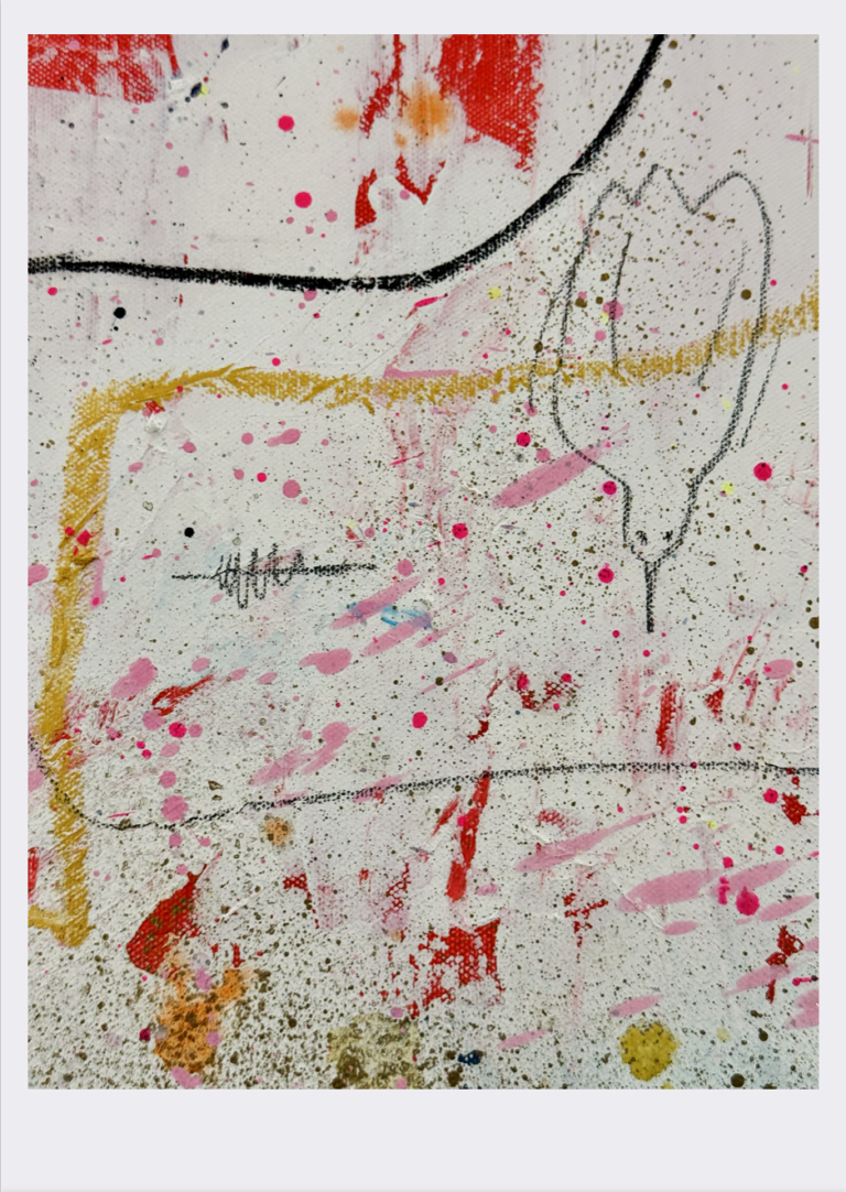 MY BODY IS STILL STEEPED IN LOVE FOR YOU 100x100cm detail