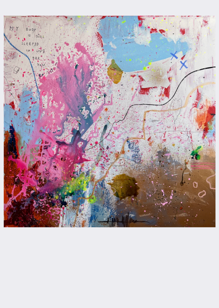MY BODY IS STILL STEEPED IN LOVE FOR YOU 100x100cm