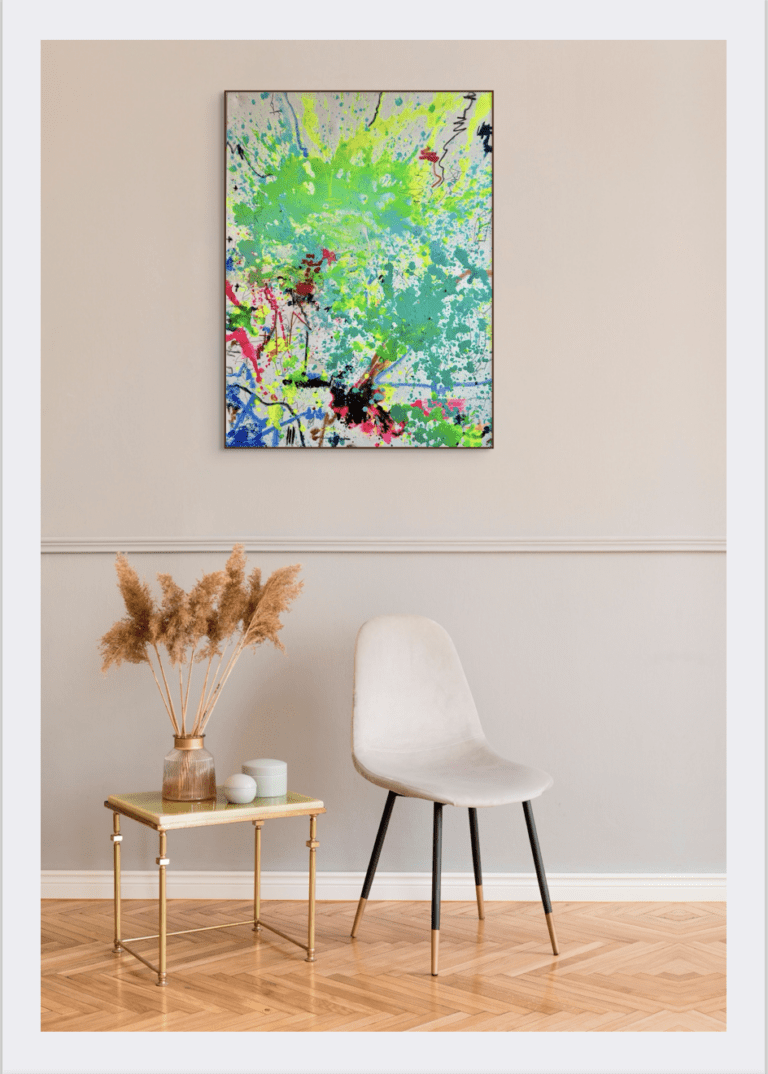 PEOPLE EAT TOGETHER BUT CRY ALONE 100x80cm